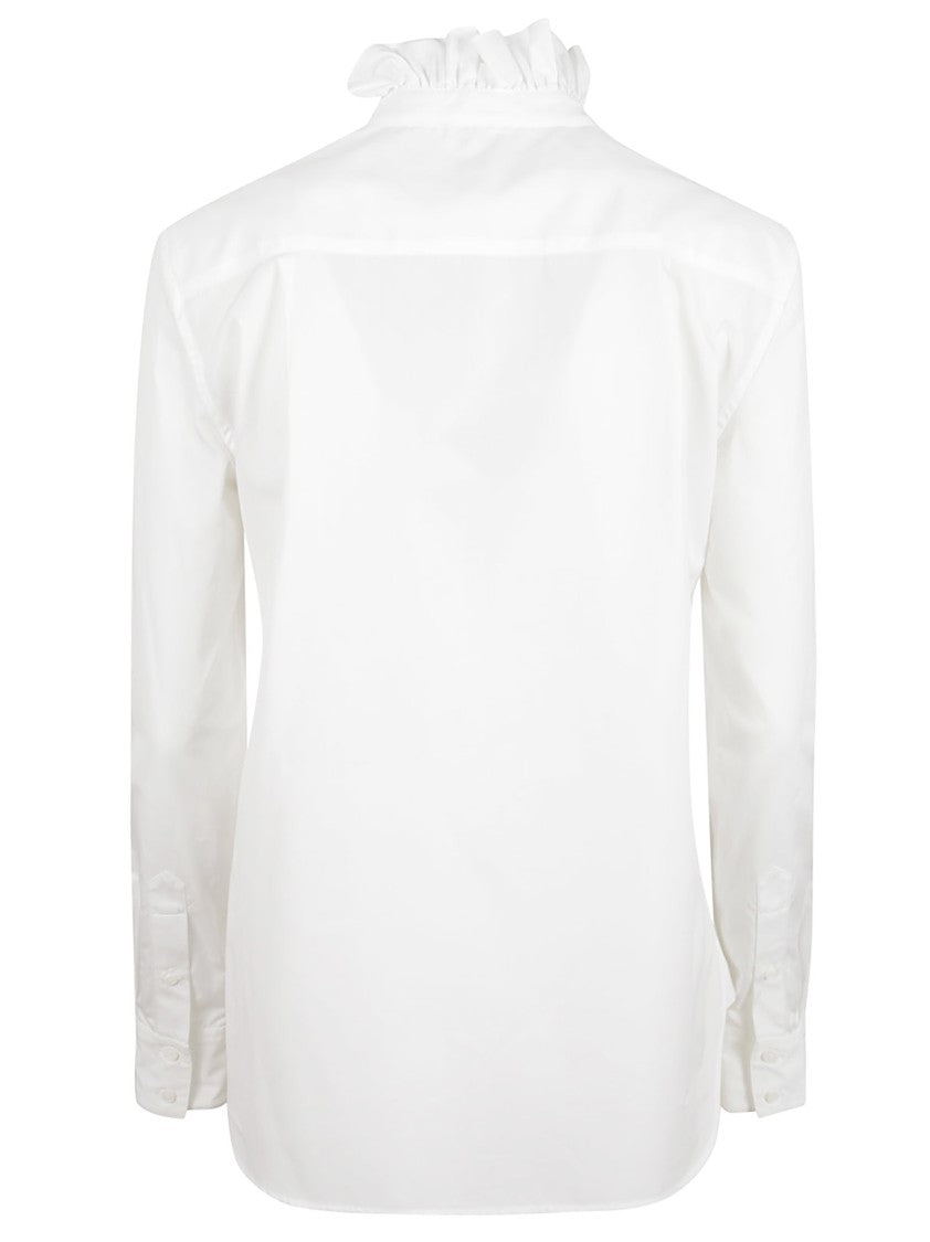 Alexander Mcqueen Optical White Cotton Poplin Shirt