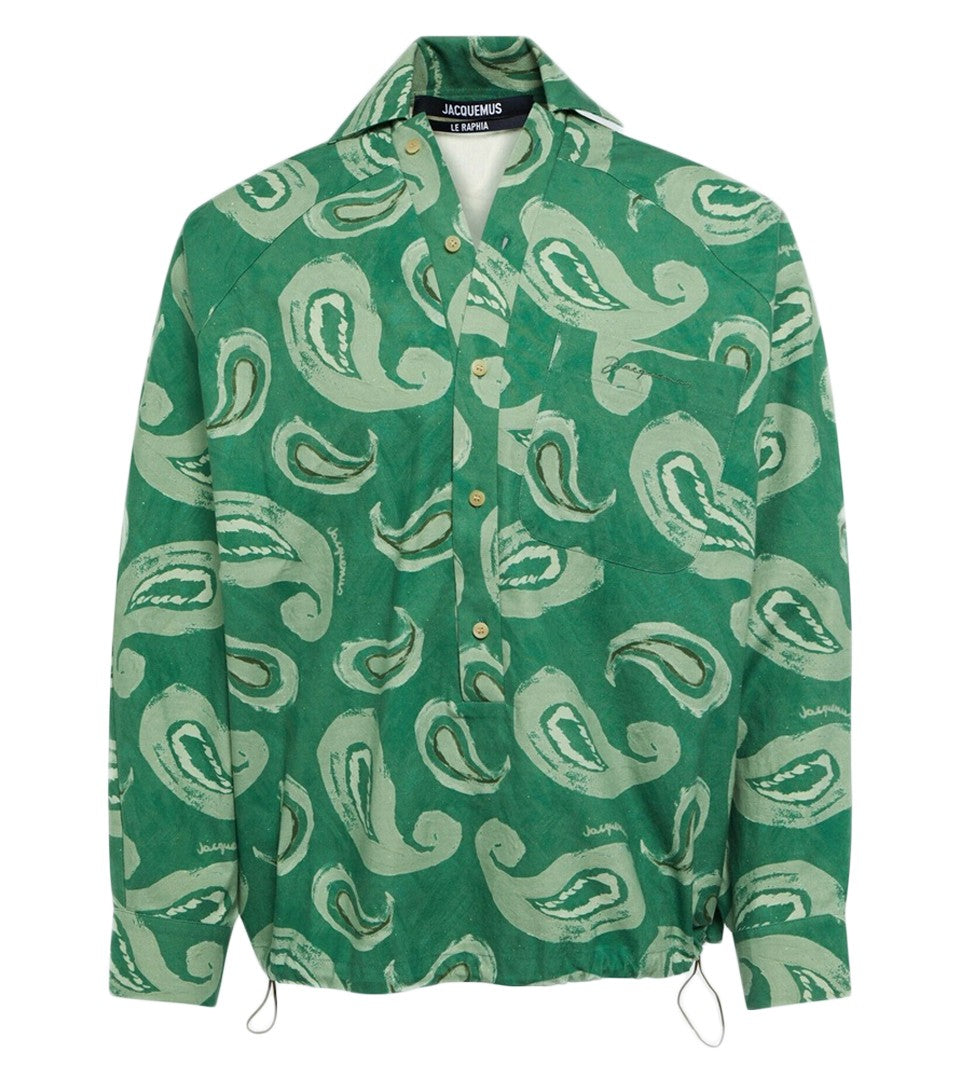 Jacquemus Long-Sleeve Jacquemus Shirt With Paisley Pattern