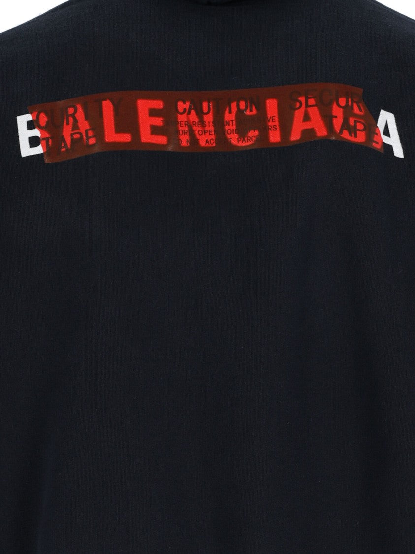 Balenciaga Taped' Hoodie – Black