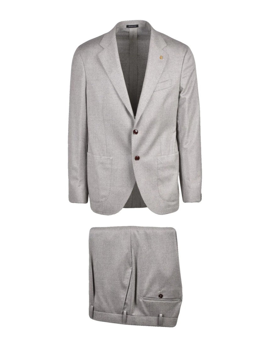 Sartoria Latorre Grey Virgin Wool Formal Suit