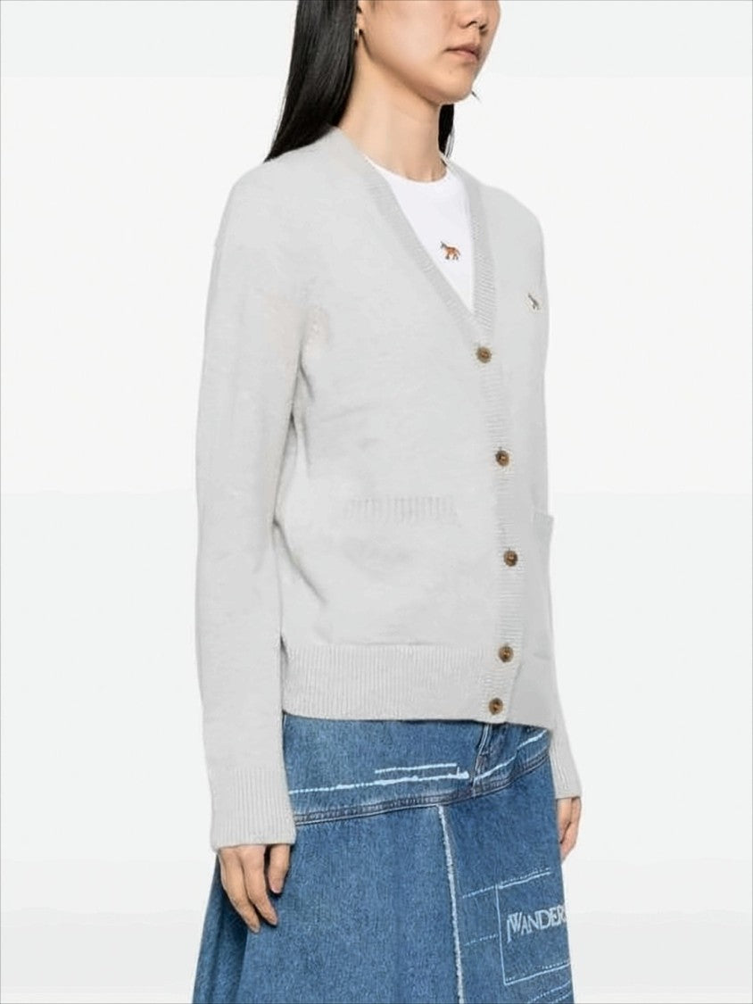 Maison Kitsuné Boxy Fit V-Neck Cardigan