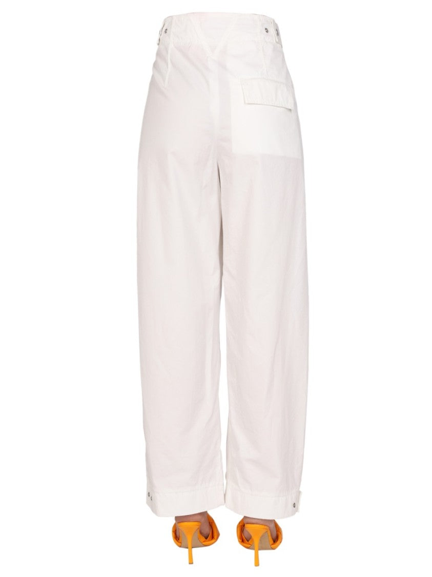Bottega Veneta Front Button Closure Wide Leg Pants