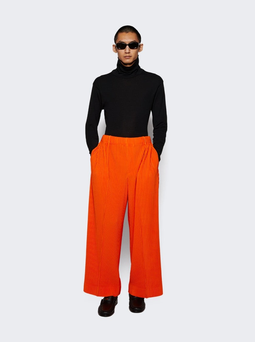 Homme Plissé Issey Miyake Straight Leg Pants With Drawcord