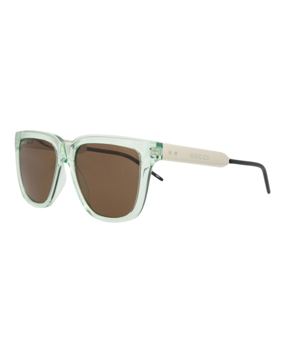 Gucci Square-Frame Injection Sunglasses