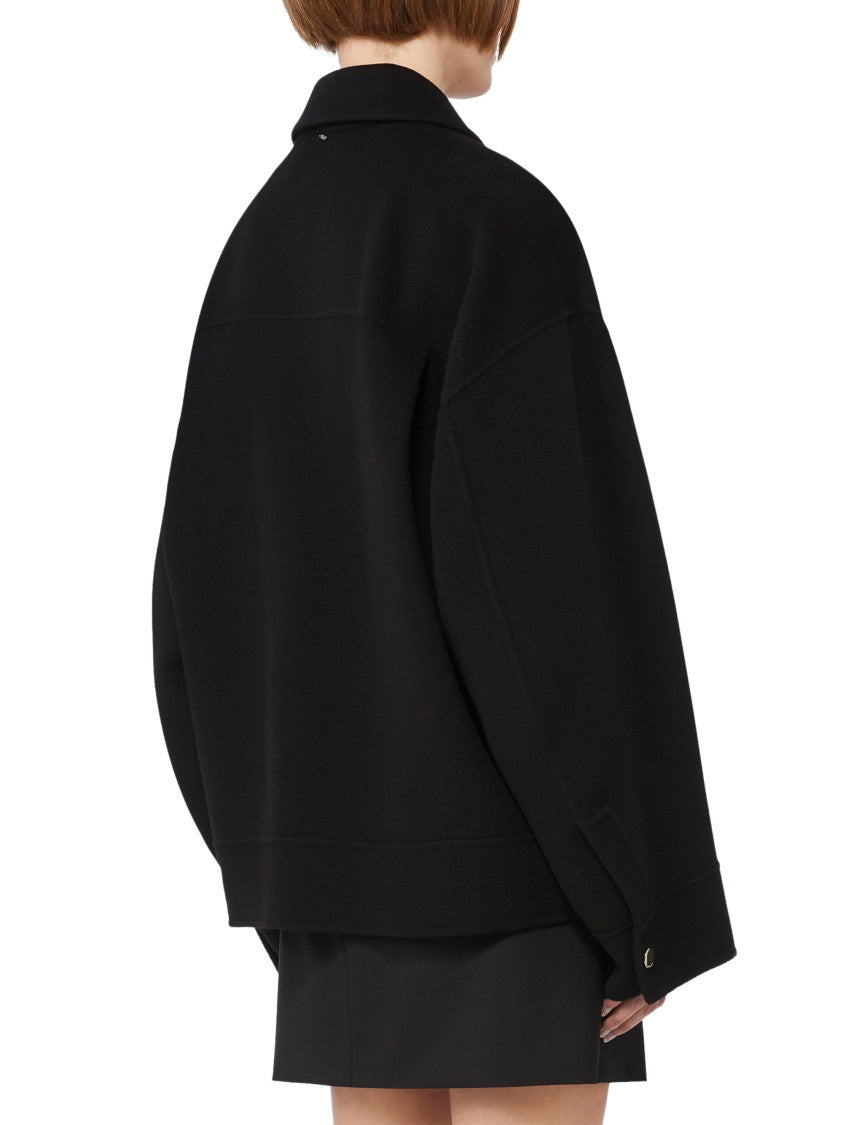 Max Mara Relaxed Silhouette Coat With Classic Collar