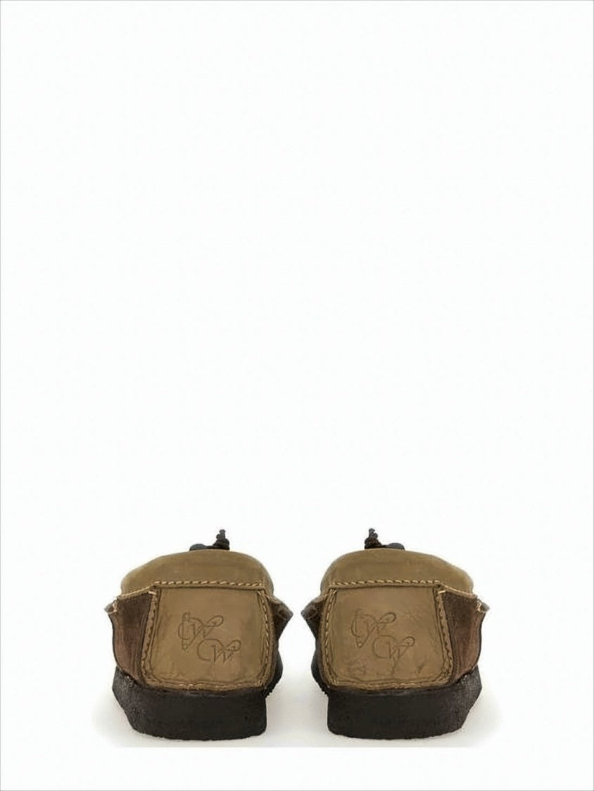 Woburn Walk Moccasin-Style Brown Suede Loafers With Toggle Lace Detail