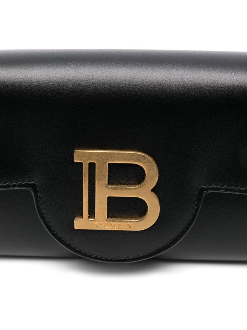 Balmain Foldover Black Shoulder Bag