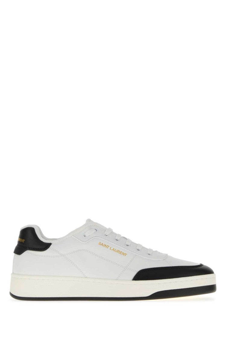 Saint Laurent White Leather Sl/61 Sneakers