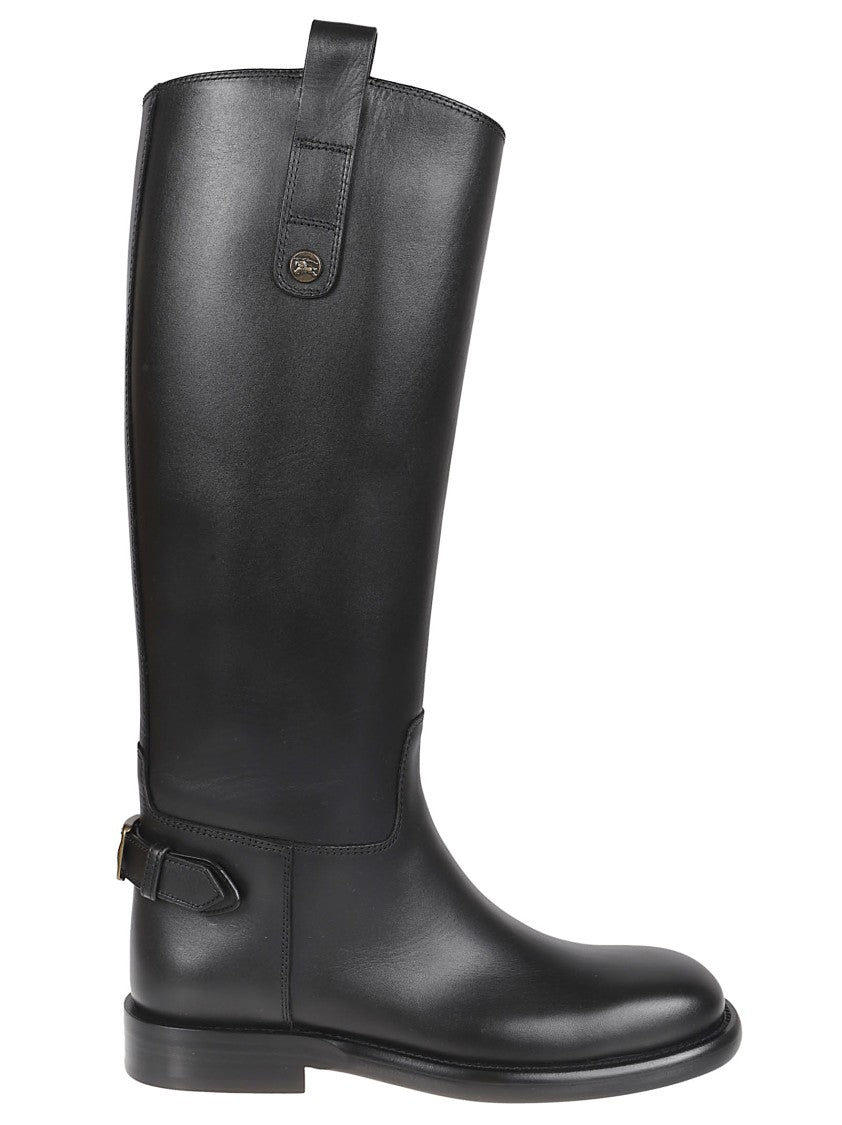 Burberry Calfskin Tall Boots With Round Toe