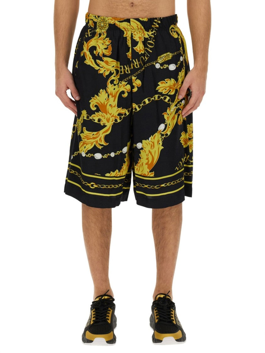 Versace Jeans Couture Chain Couture Bermuda Shorts