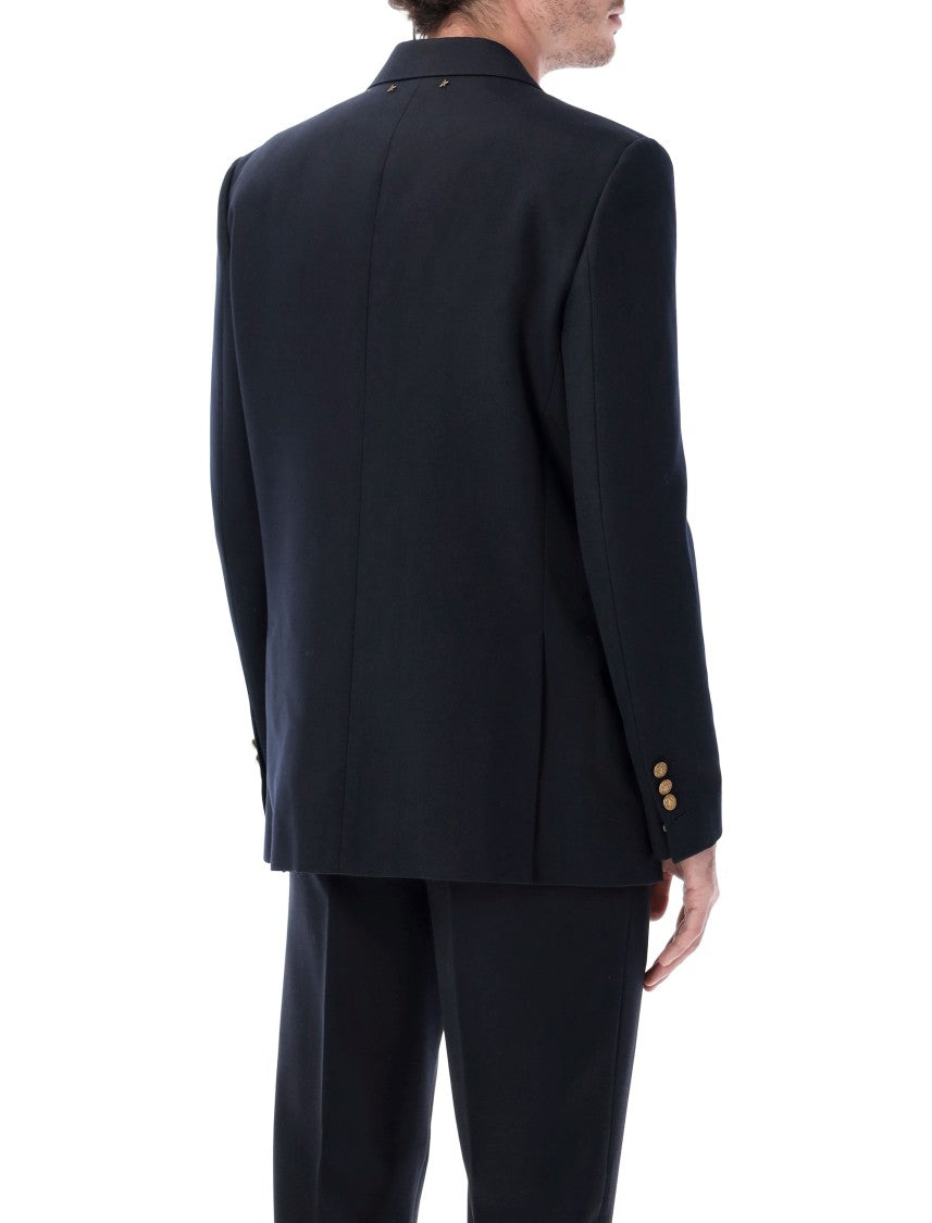 Golden Goose Dark Blue Double-Breasted Blazer