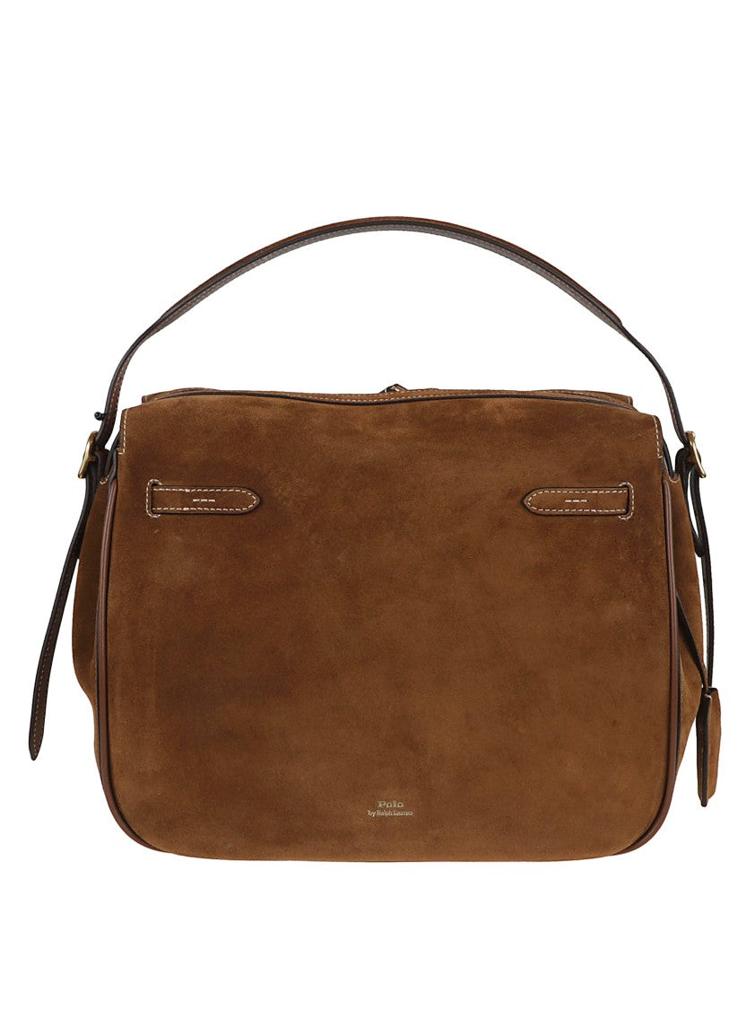 Polo Ralph Lauren Structured Suede Calfskin Bag