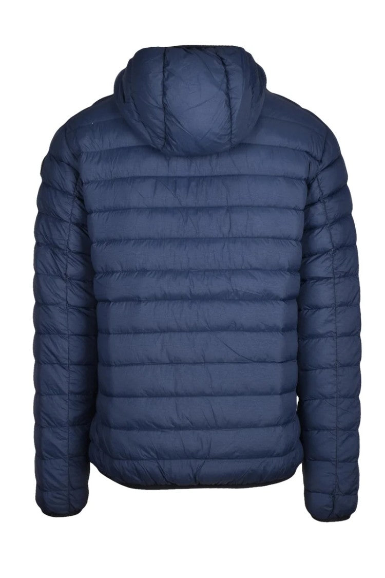 Centogrammi Nylon Down Jacket Zip Clip - Blue