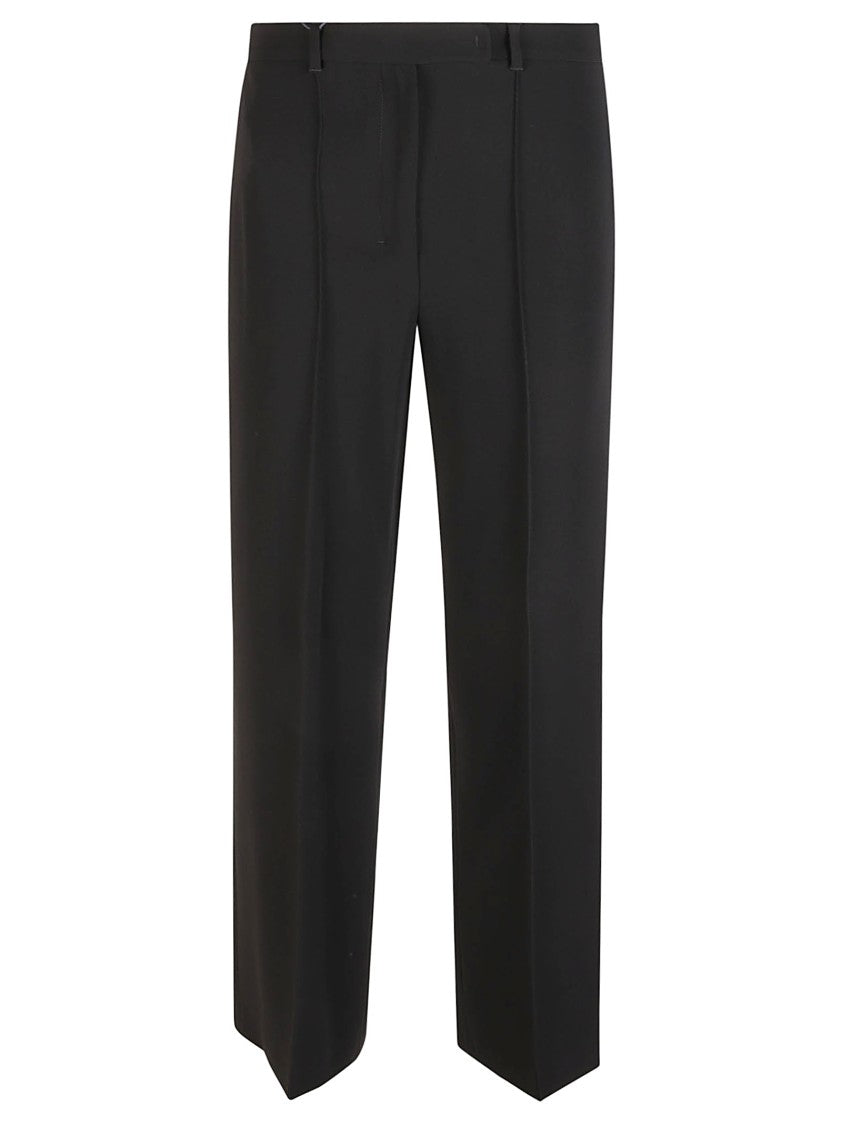 Max Mara Tailored Black Trousers With Structured Waistband