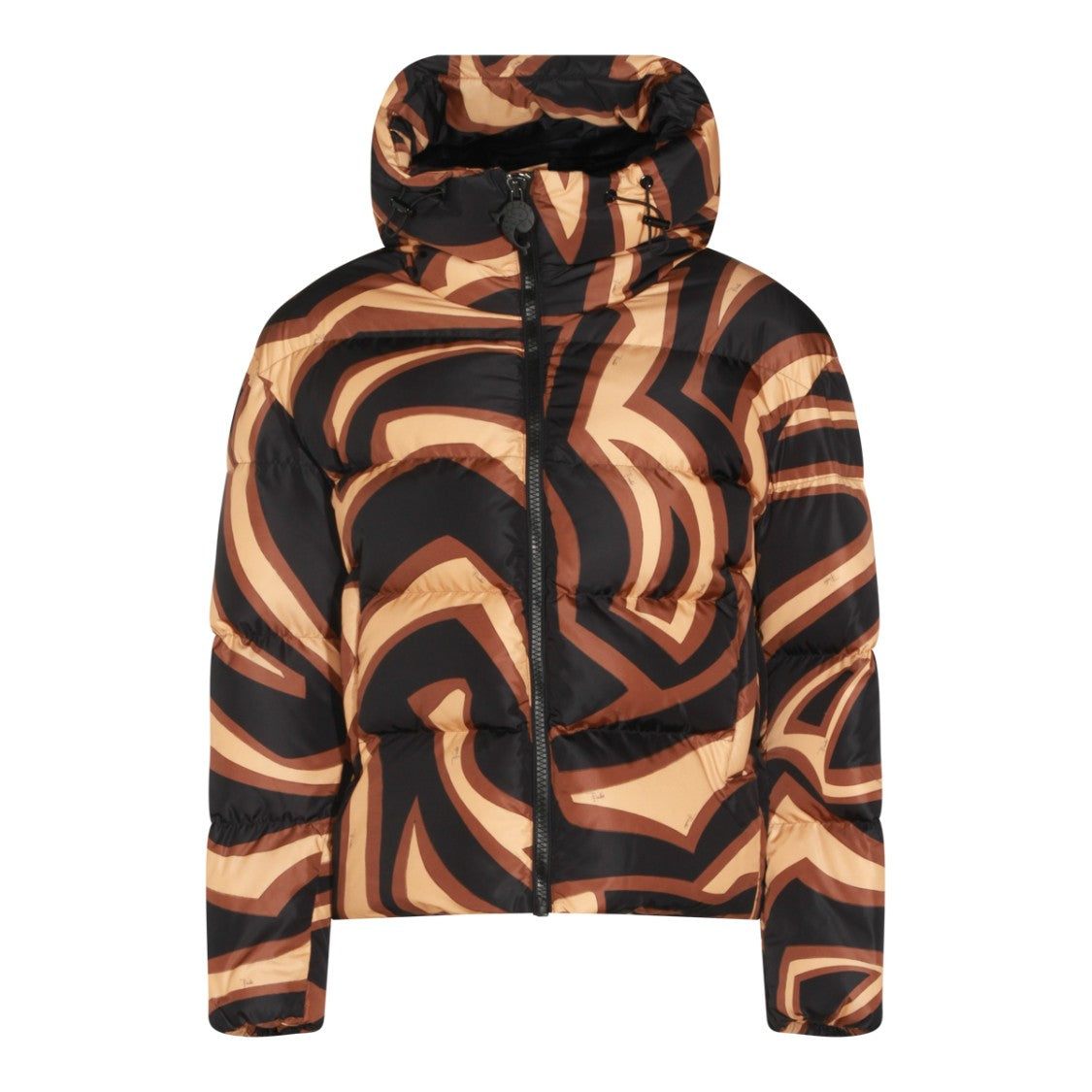 Emilio Pucci Black And Gold Down Jacket