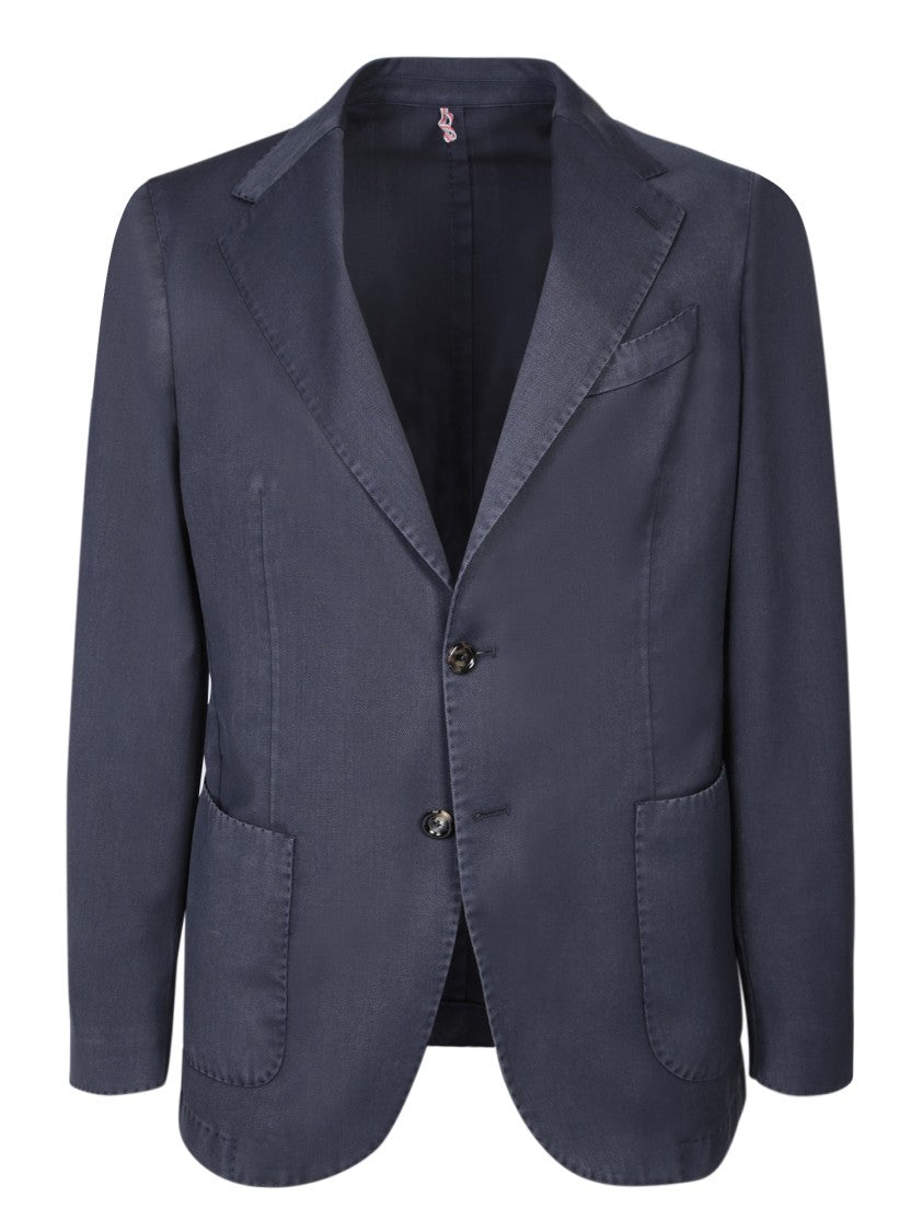 Dell'oglio Blue Single-Breasted Blazers