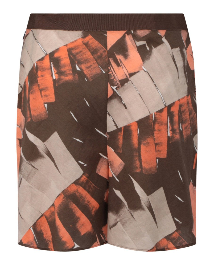 Ferragamo Palm Print Bermuda Shorts