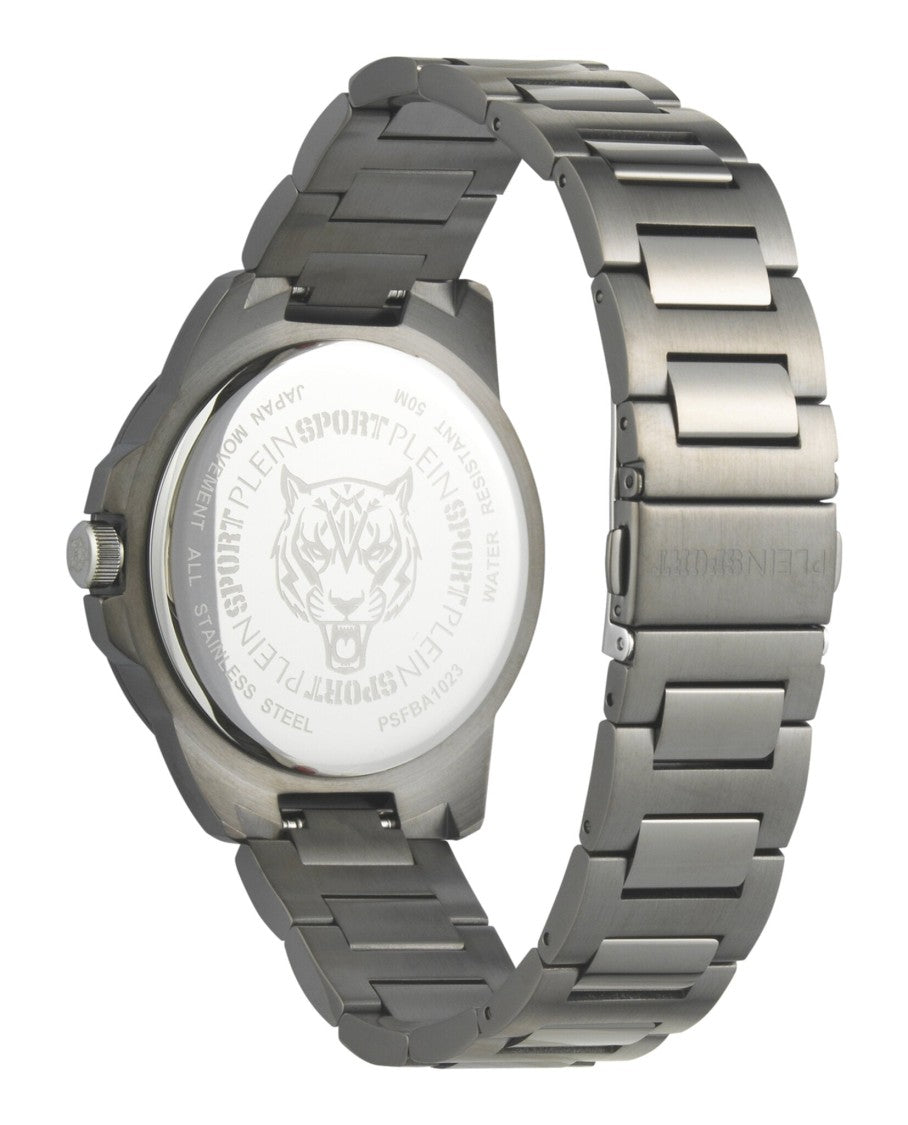 Plein Sport Touchdown Bracelet Watch With Textured Guilloche Dial