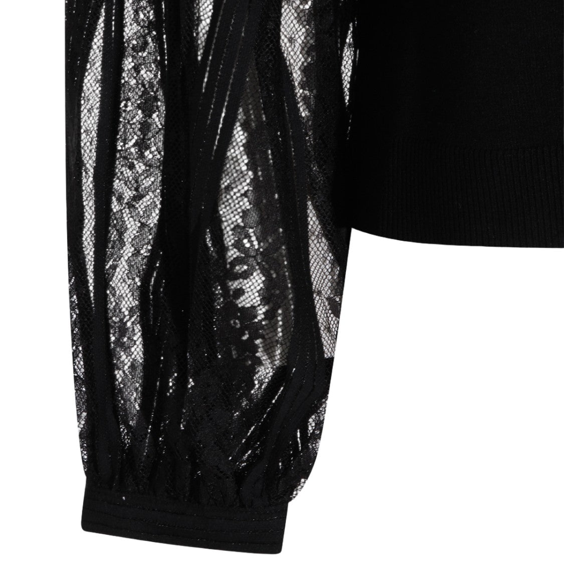 Twin-Set Refined Black Sweater With Round Neckline