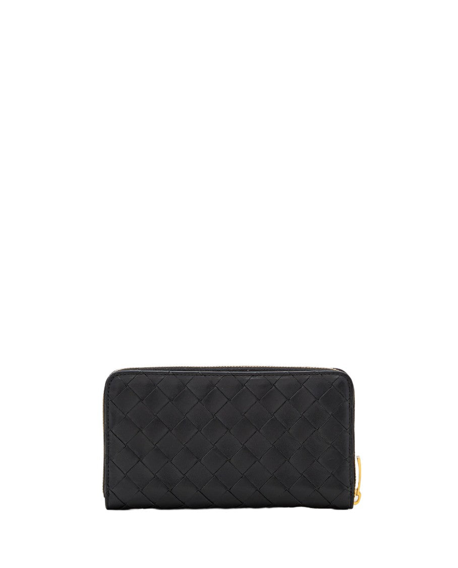 Bottega Veneta Intreccio Zip Around Wallet