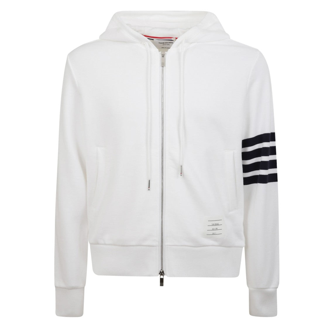 Thom Browne 4-Bar Detail Zip Hoodie