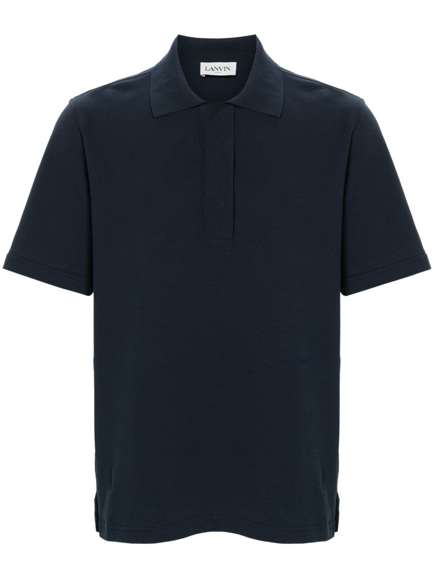 Lanvin Short-Sleeve Cotton Polo Shirt