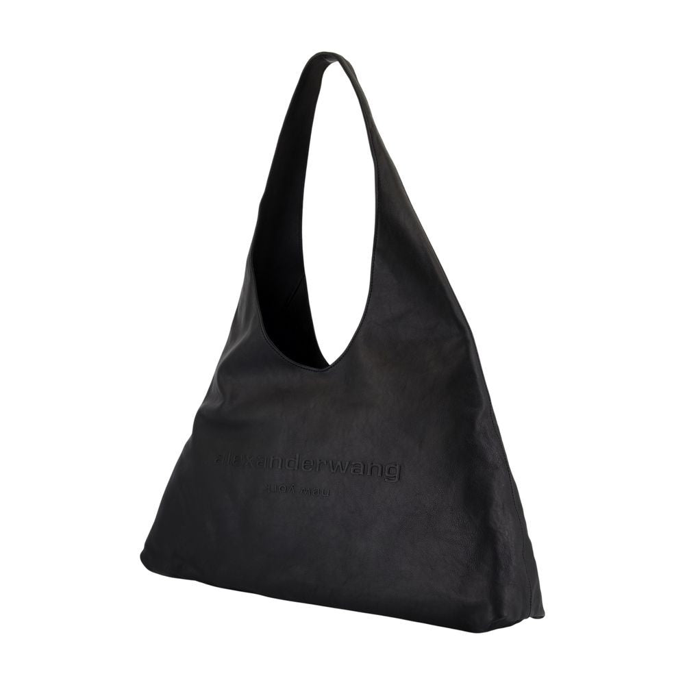 Alexander Wang Pike Large Hobo Shoulder Bag - Leather - Black