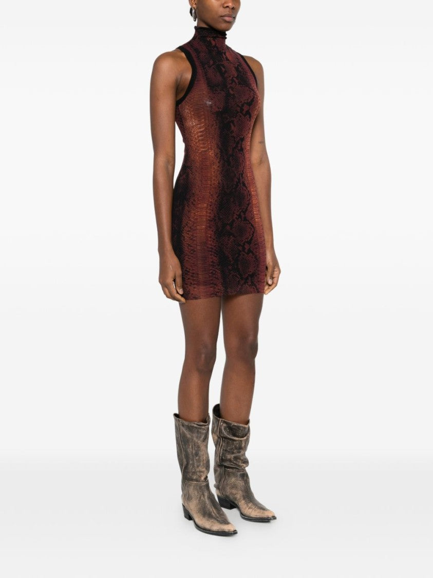 Jean Paul Gaultier Silk And Nylon Blend Slip Dress