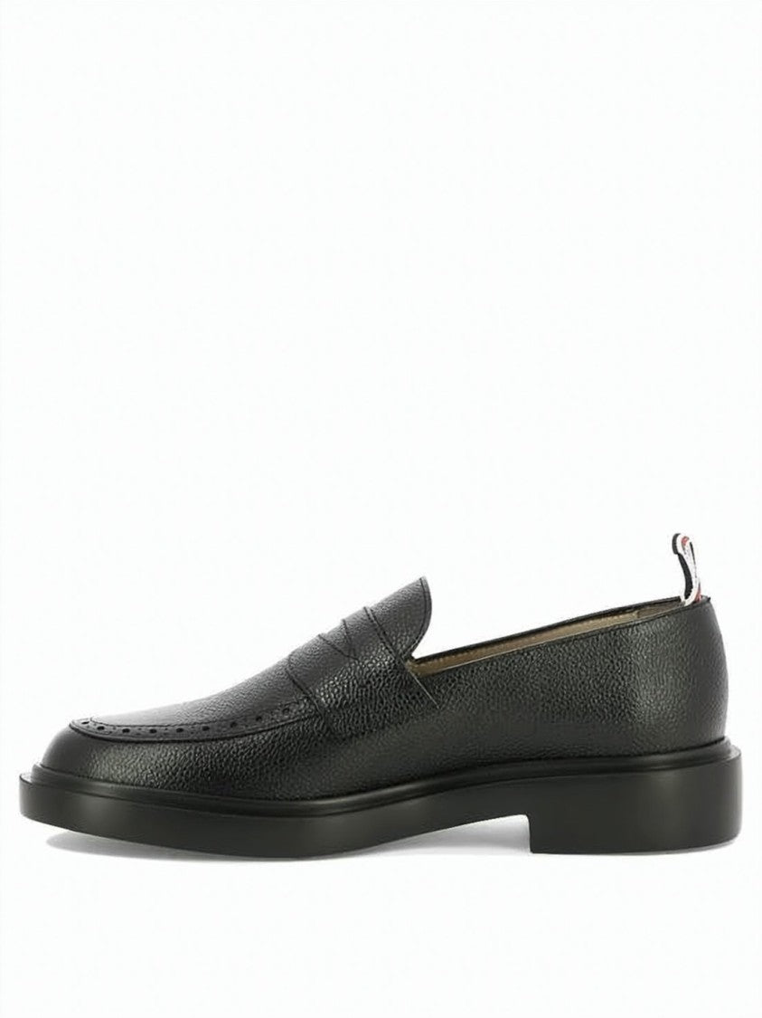 Thom Browne Classic Textured Leather Loafers
