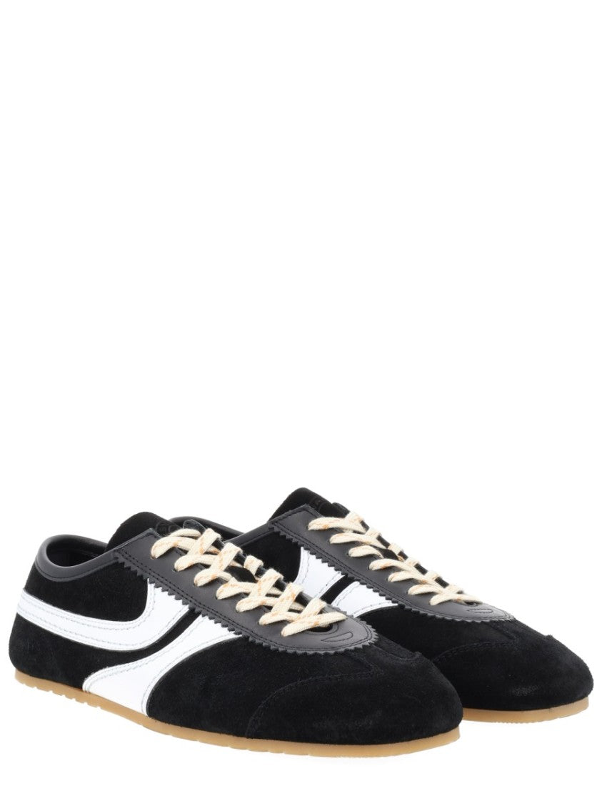 Dries Van Noten Suede Leather Side Stripes Sneakers