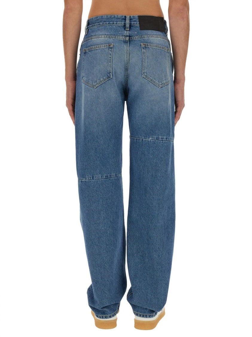 Mm6 By Maison Margiela Medium Blue Regular Fit Jeans