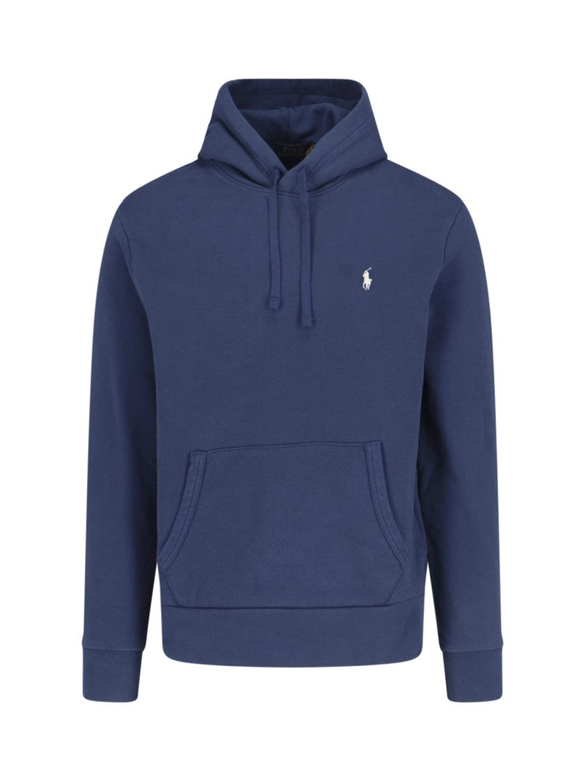 Polo Ralph Lauren Classic Hoodie Sweater With Adjustable Drawstring And Embroidered Logo