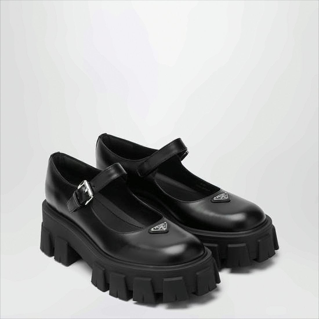 Prada Black Sole Mary Jane Shoes