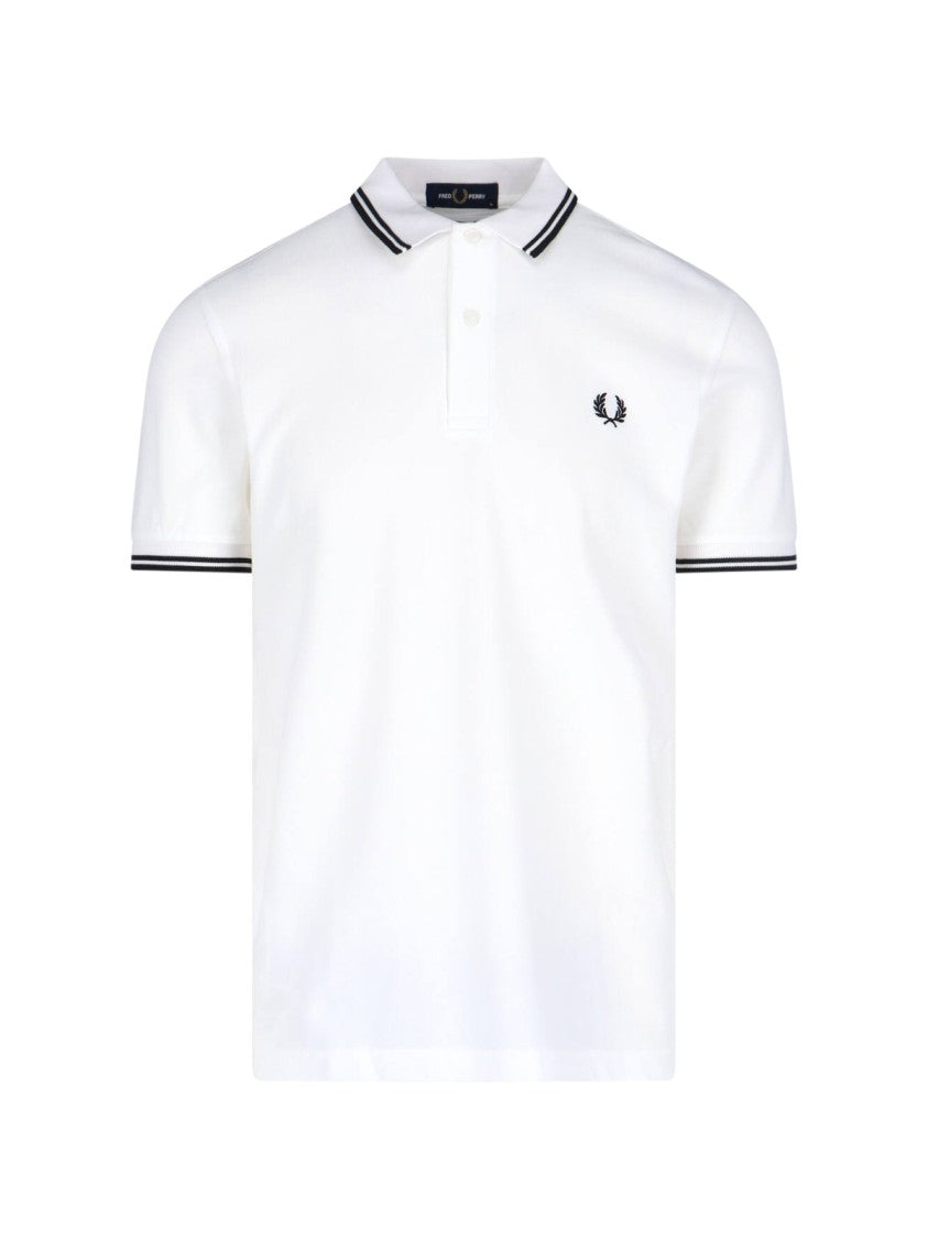 Comme Des Garçons Shirt Logo Polo – White