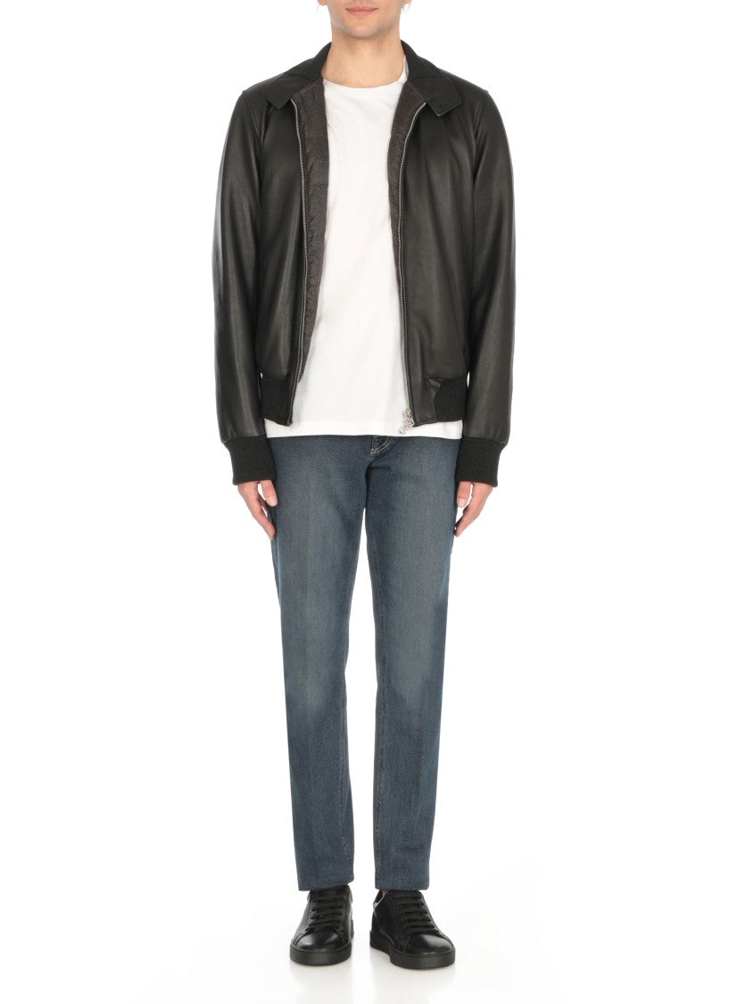Tod's Black Rear Relief Logo Leather Sneakers
