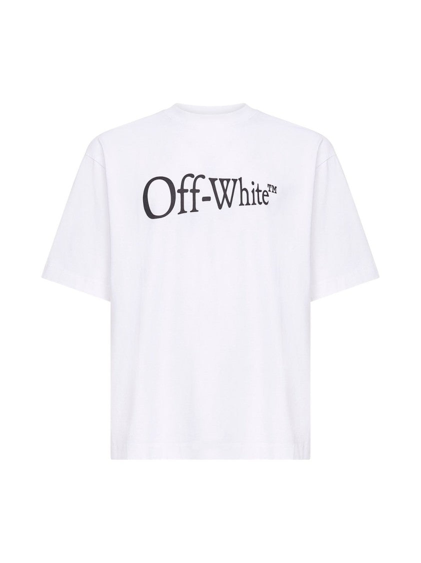 Off-White Classic White Crew Neck T-Shirt With Minimalist Design