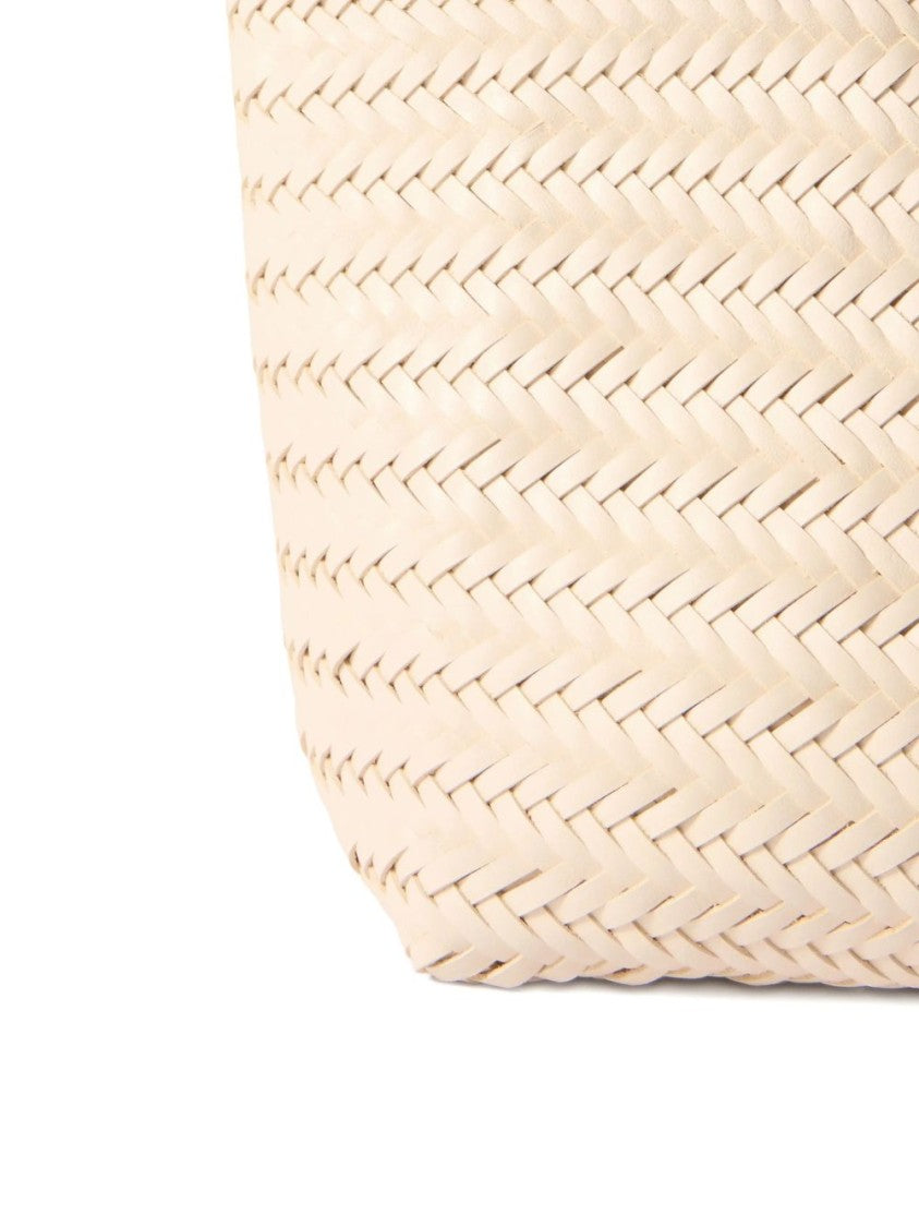 Dragon Diffusion Beige Woven Calf Leather Shopper Bag