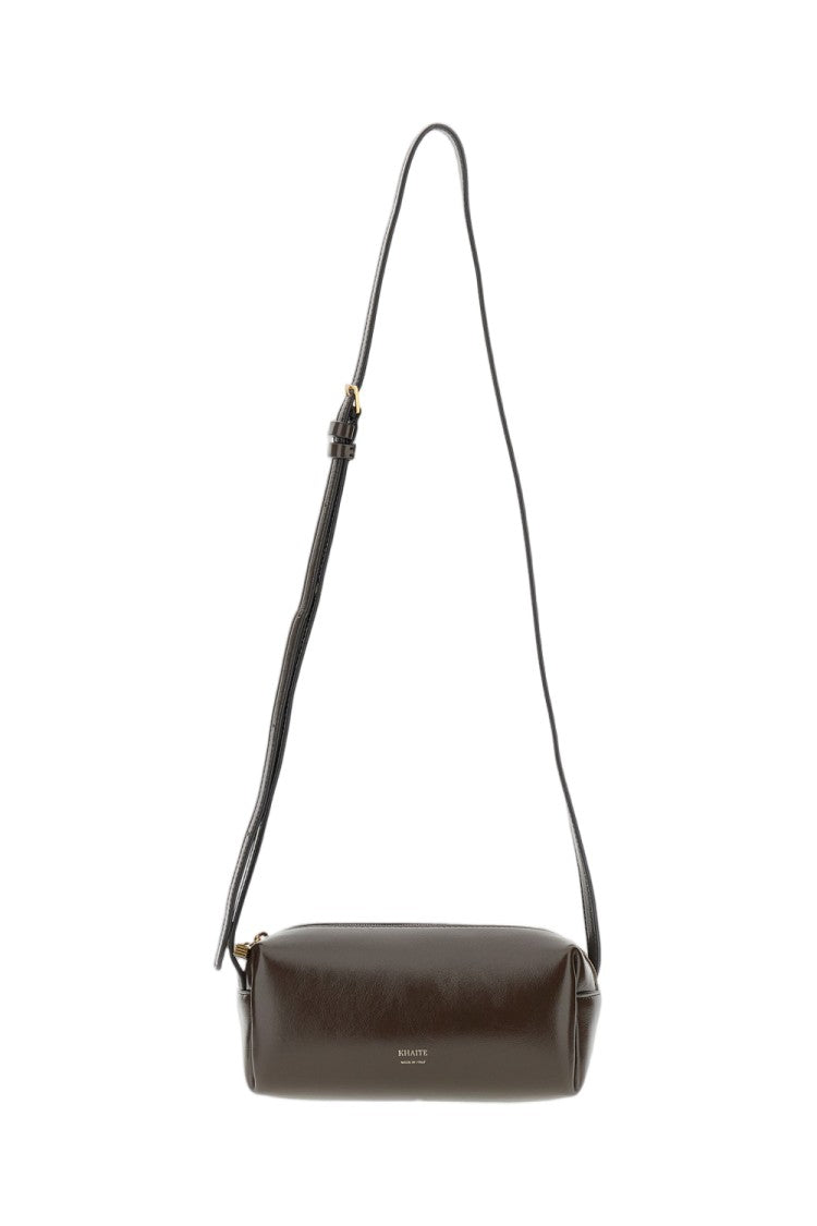 Khaite Richly Textured Calfskin Mini Crossbody Bag With Adjustable Strap