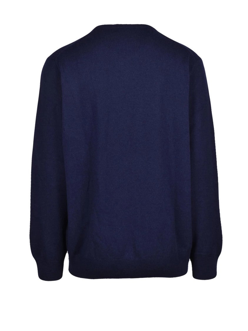 Polo Ralph Lauren Blue Classic Wool Crewneck Sweater