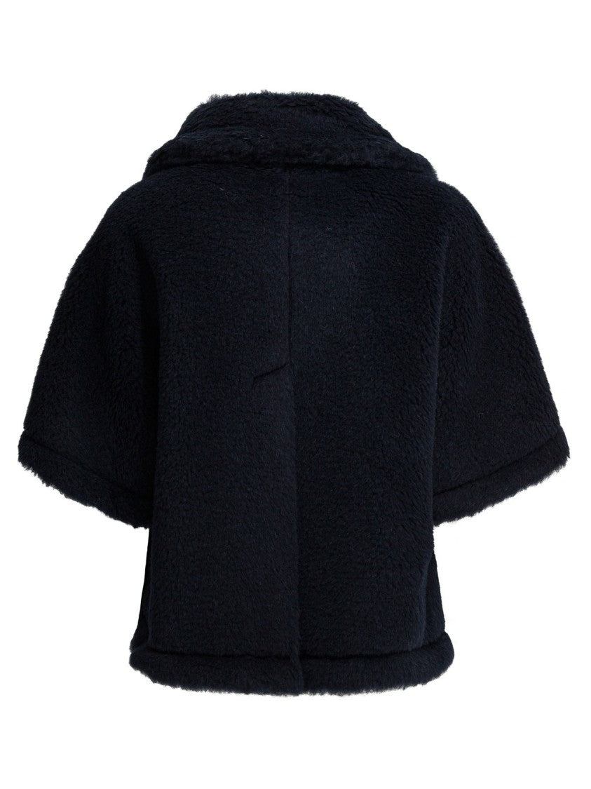 Max Mara Plush Cropped Jacket With Alpaca And Cashmere Blend