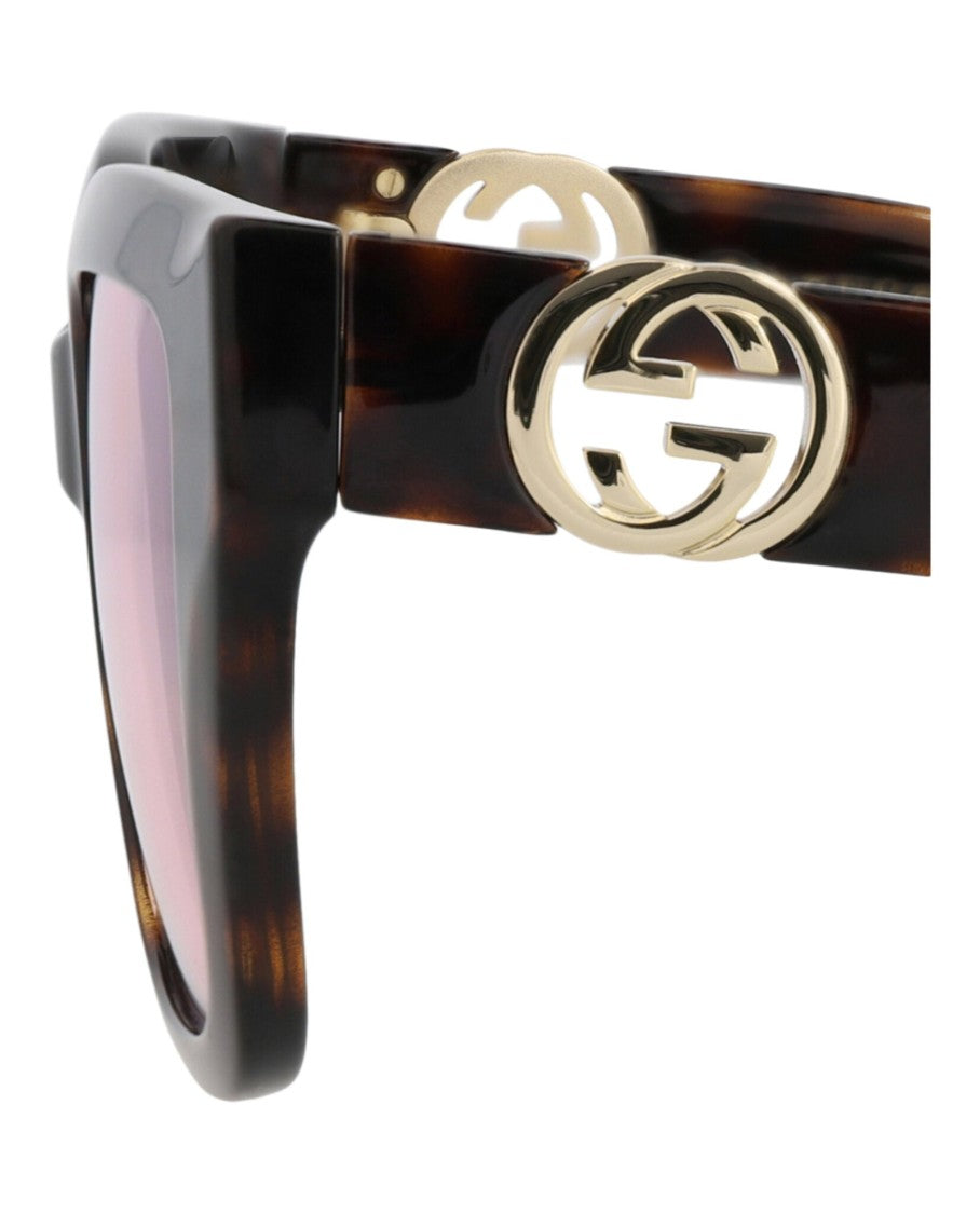 Gucci Square-Frame Injection Sunglasses