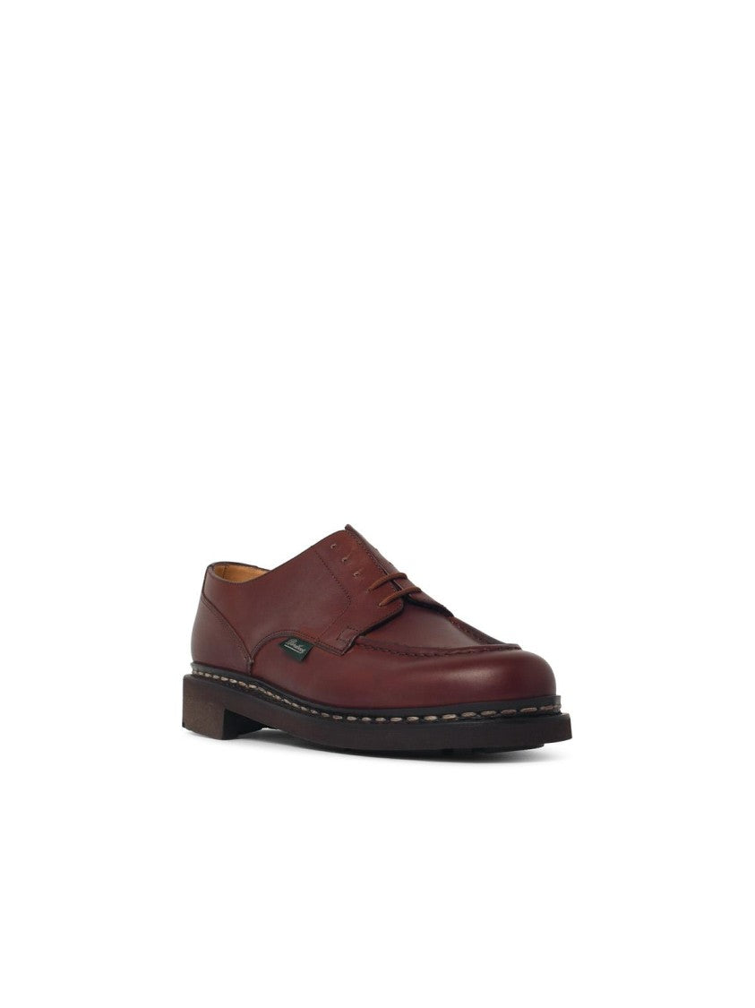 Paraboot Brown Chambord Lisse Marron Leather Loafers