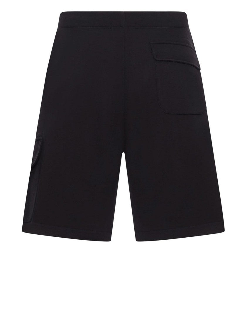 C.P. Company Brushed Cotton Bermuda Shorts With Drawstring Waist And Logo Detail