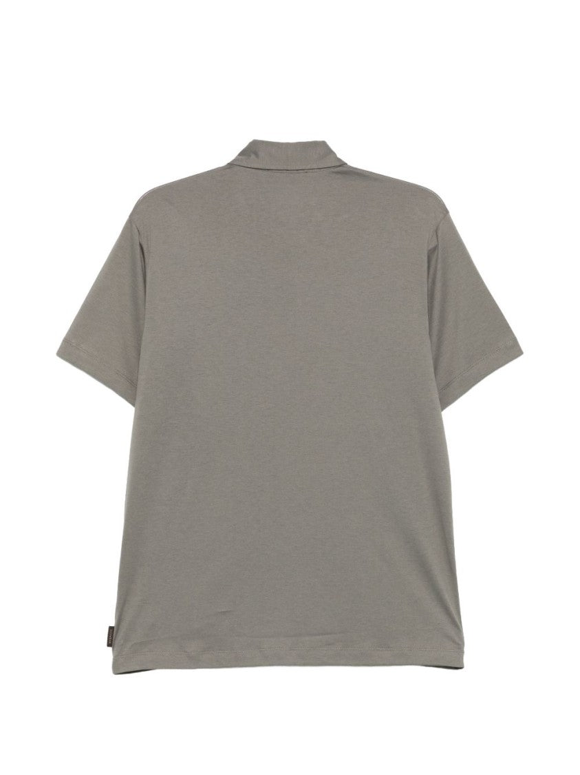 Zanone Button-Fastening Short-Sleeve Polo With Classic Collar