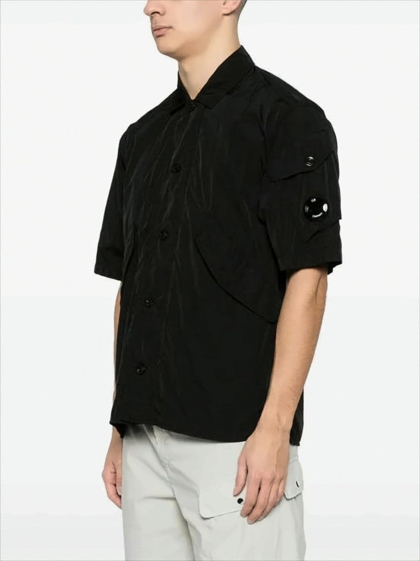 C.P. Company Boxy Short-Sleeve Jacket With Button-Up Front