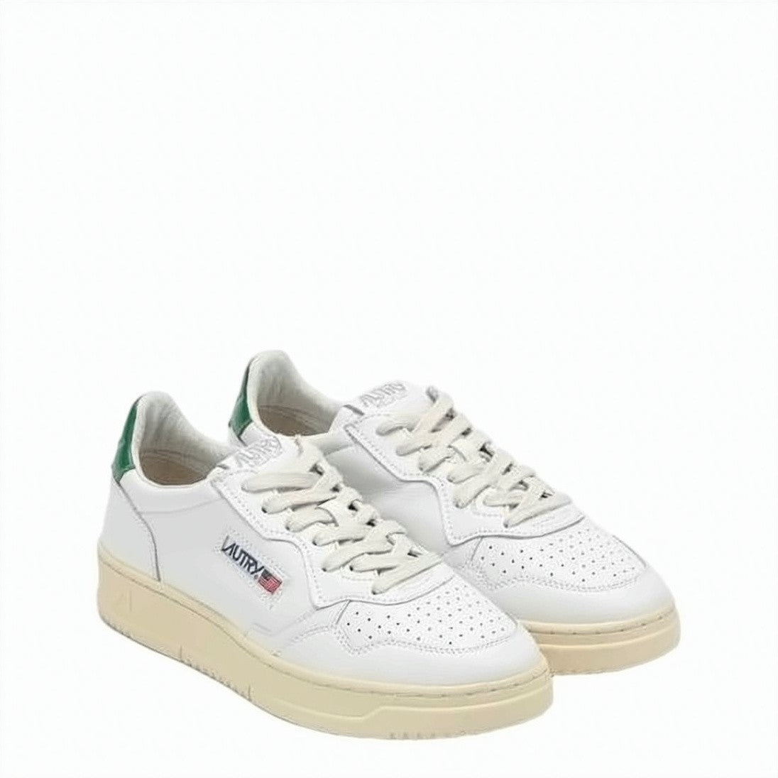 Autry Smooth Leather Low-Top Sneakers With Contrasting Heel Tab