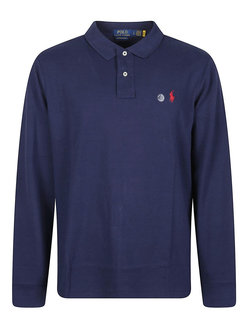 Polo Ralph Lauren Long Sleeve Cotton Logo Polo Shirt