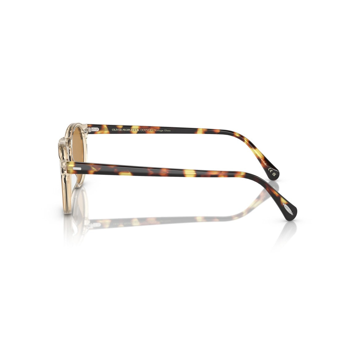 Oliver Peoples 0Ov5217s Round Acetate Sunglasses With Tortoiseshell Temples