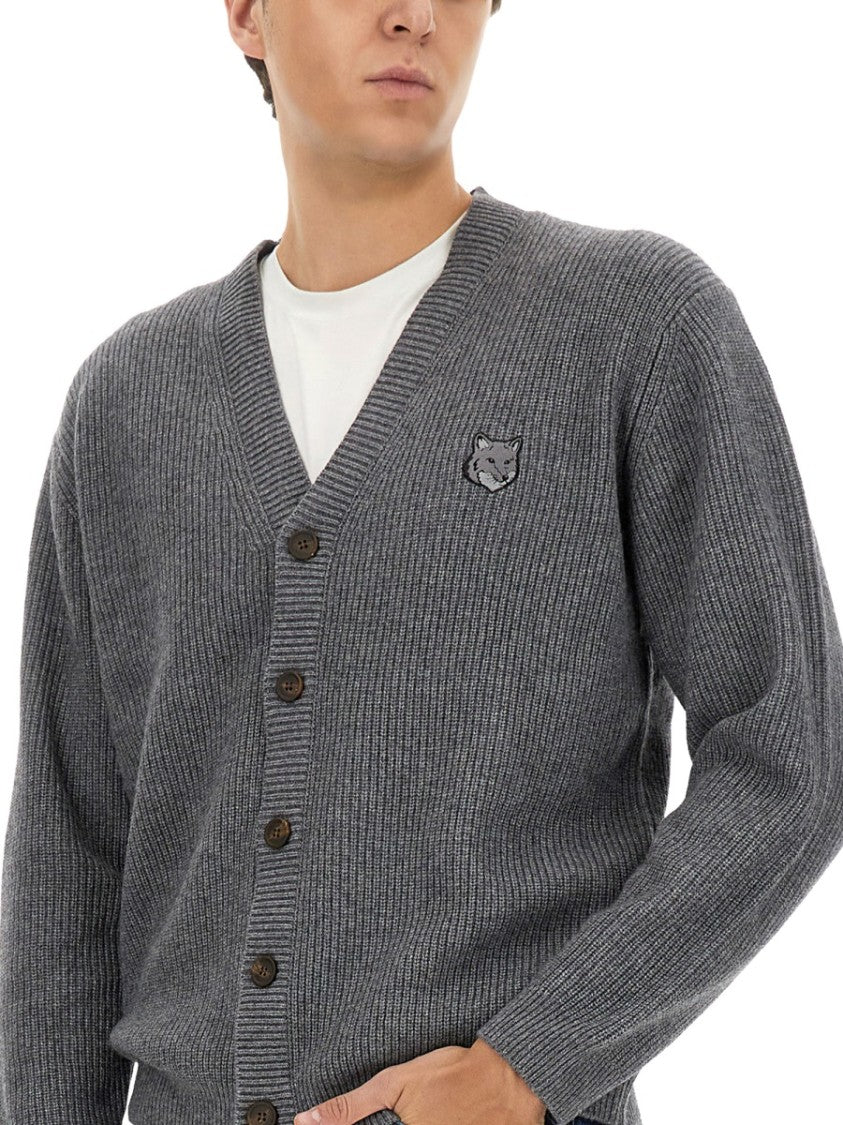 Maison Kitsuné Ribbed Cardigan