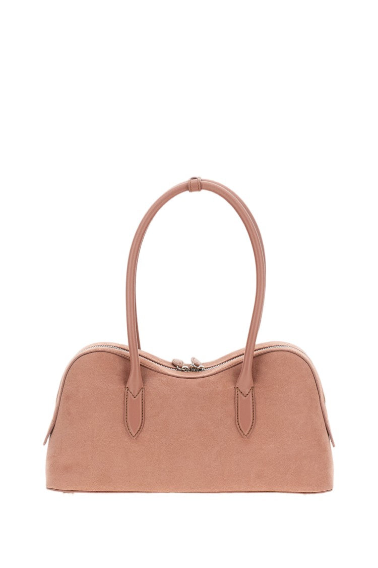 Stella Mccartney Suede Shoulder Bag With Engraved Logo